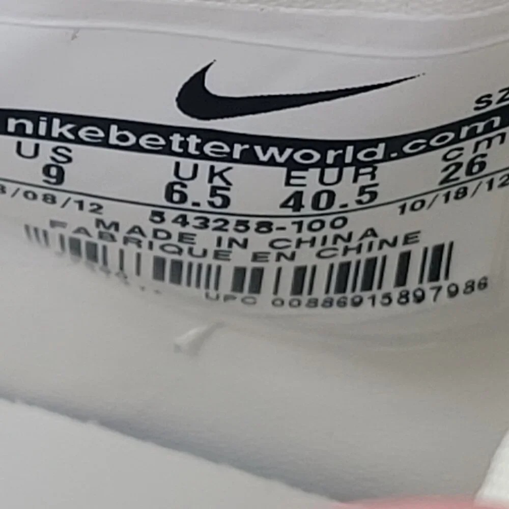Nike Dunk Sky Hi Hidden Wedge Women's Cream Sneakers 543258-100 US Size 9 - Picture 9 of 9